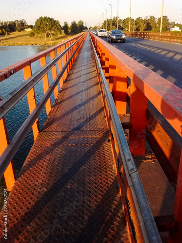 Fototapeta Naklejka Na Ścianę i Meble -  Sunset in the bridge