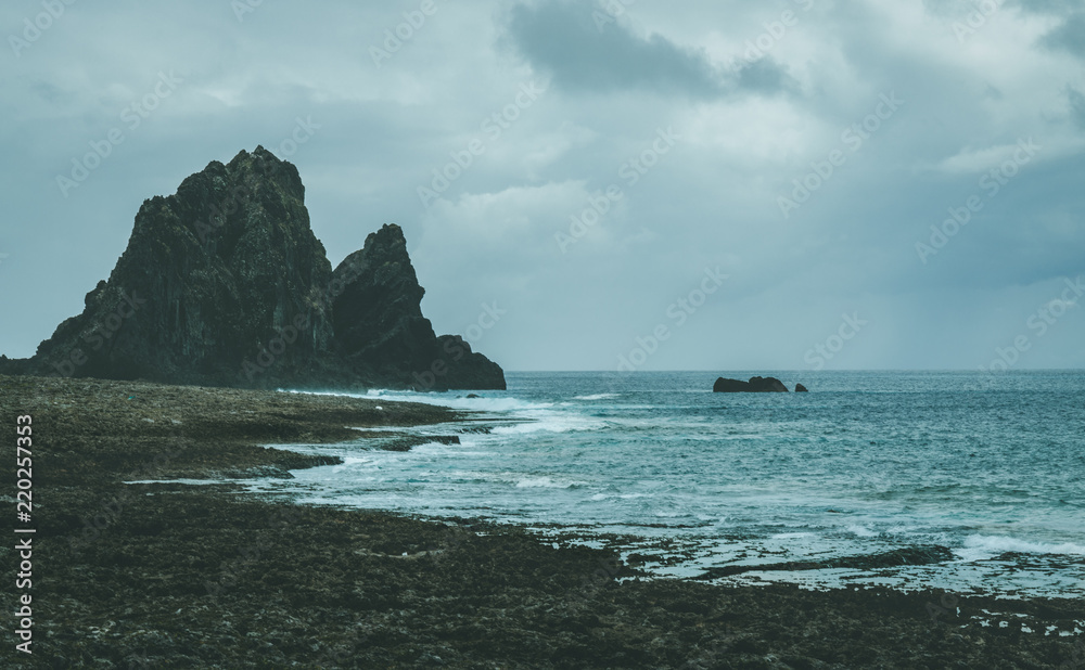 Moody beach Stock Photo Adobe Stock