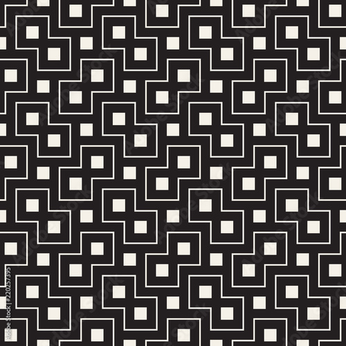 Vector seamless pattern. Modern stylish abstract texture. Repeating geometric tiles..