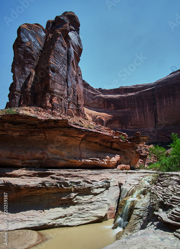 Waterfalls in Coyote Gulch, Escalante National Monument and Glen Canyon National Recreation area photo