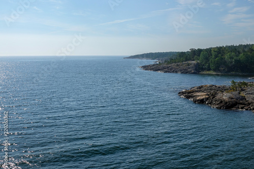 Beautiful rocky coastline. ...