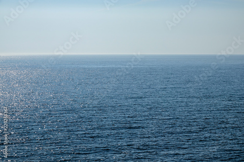 Infinite ocean. Horizon at ...