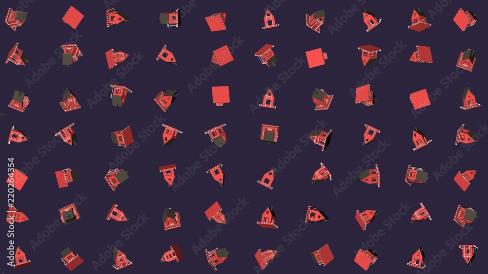 Fashionable abstract background of houses Fashionable abstract background of houses