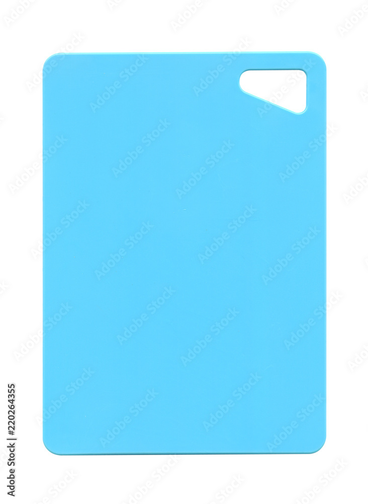 Kitchen cutting board of blue plastic Kitchen cutting board of blue plastic