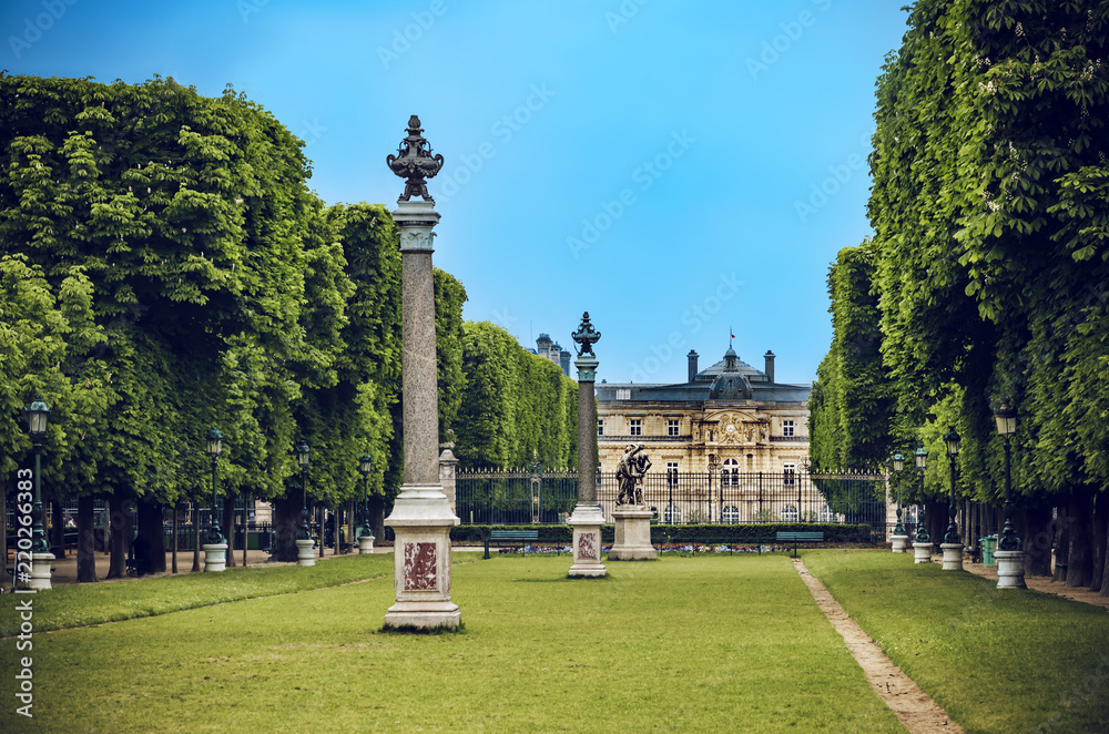 The Luxemburg Palace And Garden, Paris,France