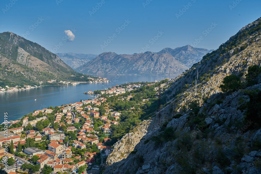 Blick über Kotor in Montenegro