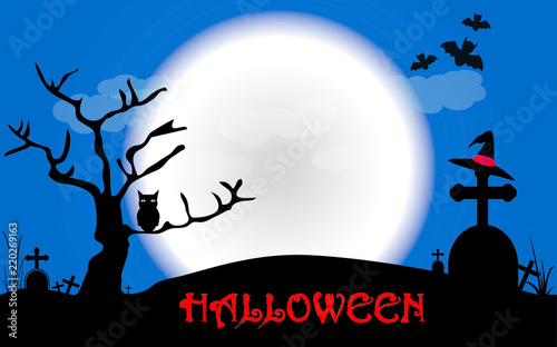 Halloween night card