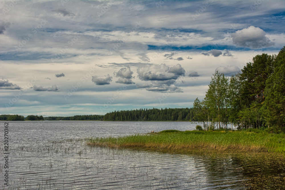 See und Wälder in Finnland