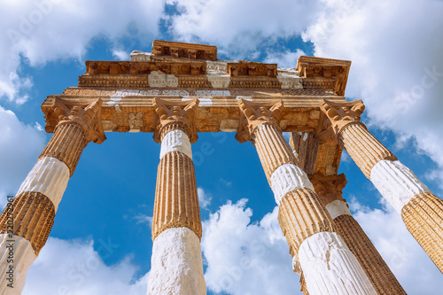 Ruins of the Roman temple Capitolium in Brescia (Tempio Capitolino di Brescia) Italy photo