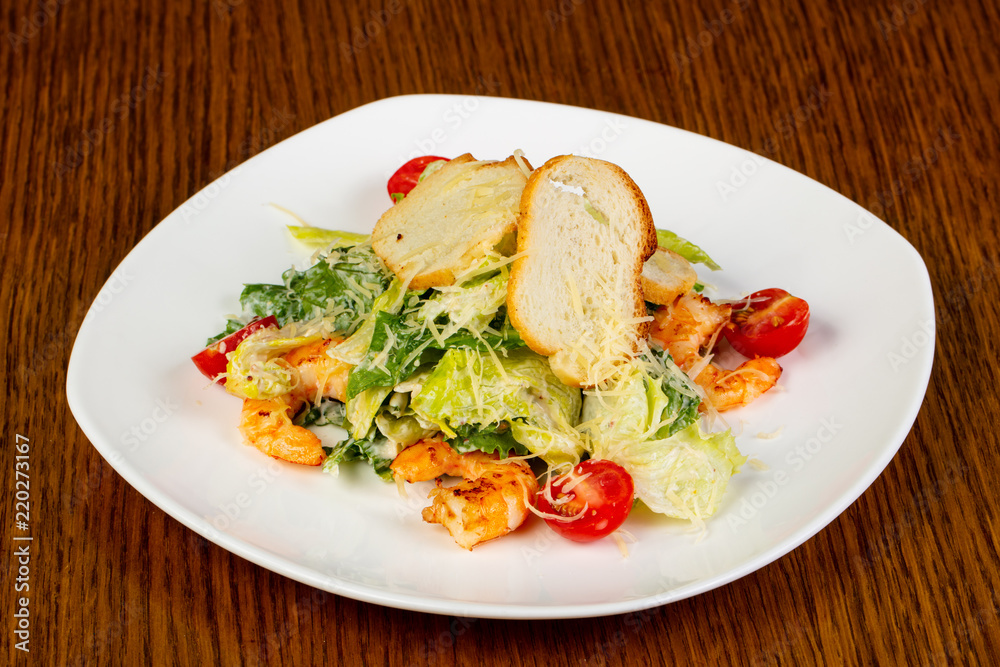 Caesar salad with prawn Caesar salad with prawn
