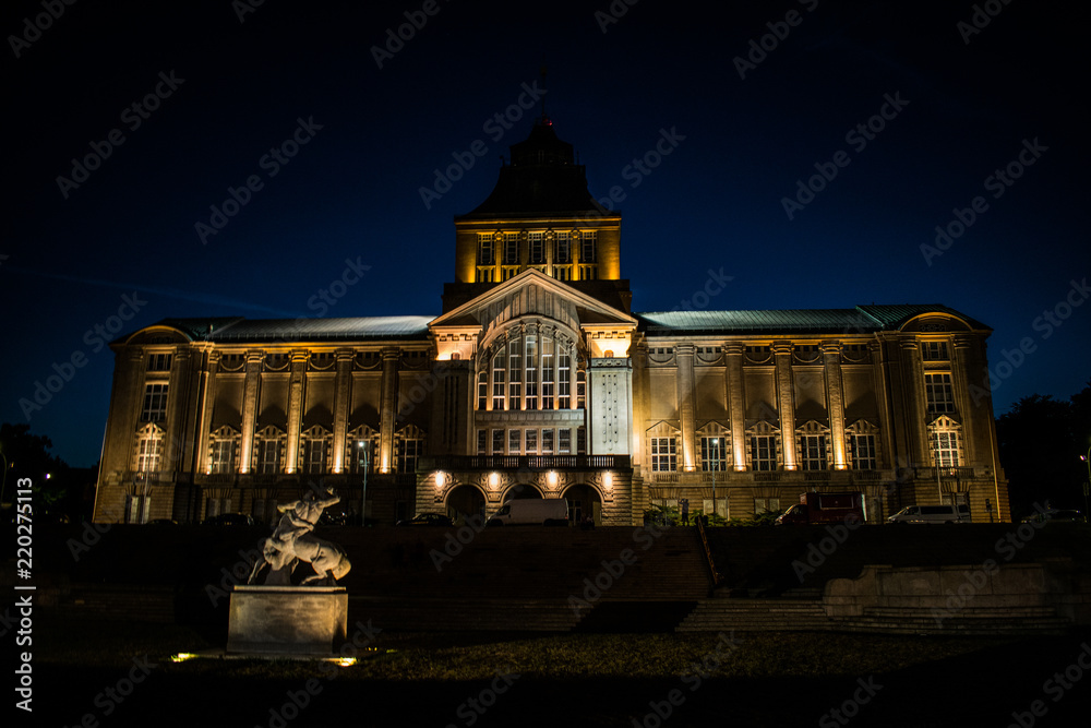 Museum by night architecture