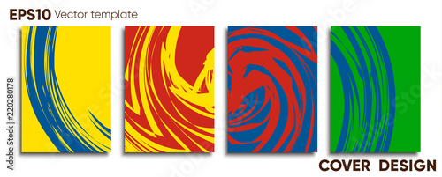 Creative colored cover. Cover design.