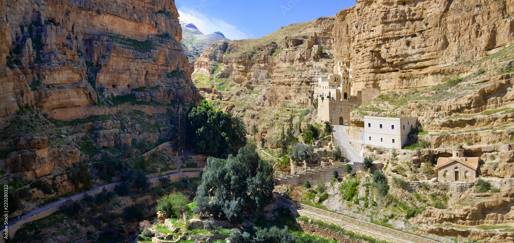 Panoramic view of Saint George Monastery, Jerusalem, Israel