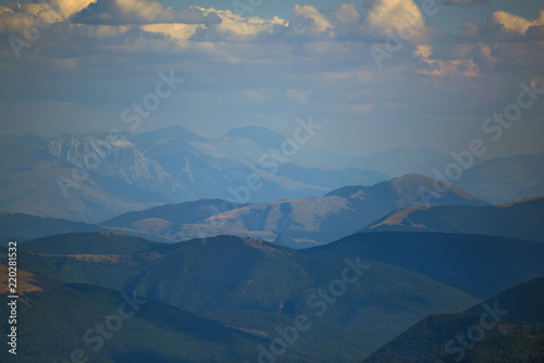 Beautiful landscapes of the mountains taken in the Apennines, Italy. 