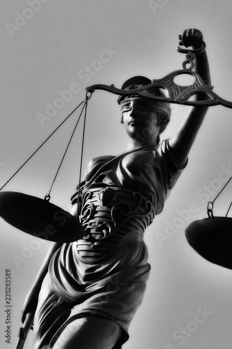 Justitia is the goddess of justice. Justitia is a personification of justice.  photo