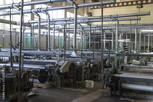 Polyethylene filament production at the plant, automated work of machine tools © Pavlo