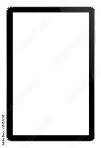 Modern Tablet PC Computer Isolated on white Background vector eps 10