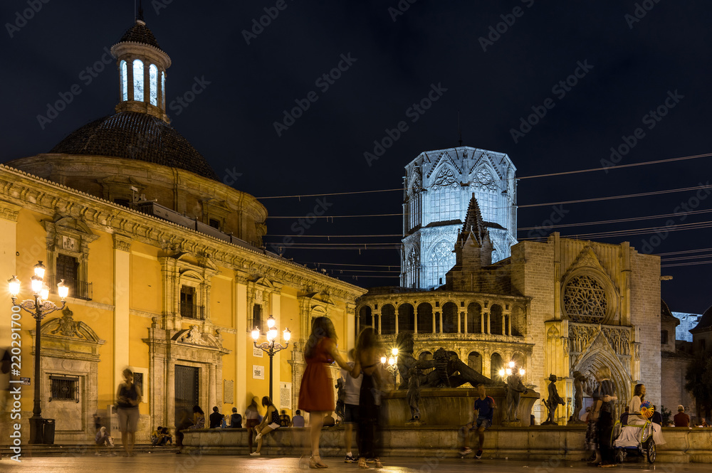 Naklejka premium Plaza de la Virgen