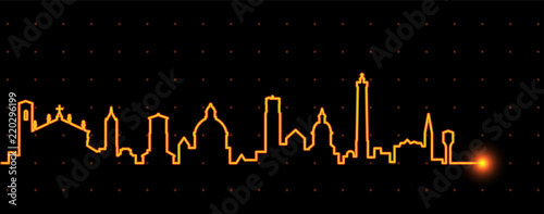Bologna Light Streak Skyline