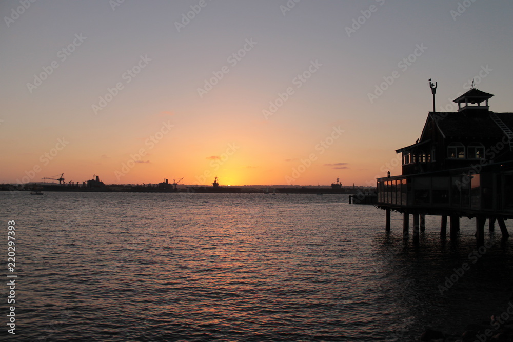 Sand Diego Navy Sunset