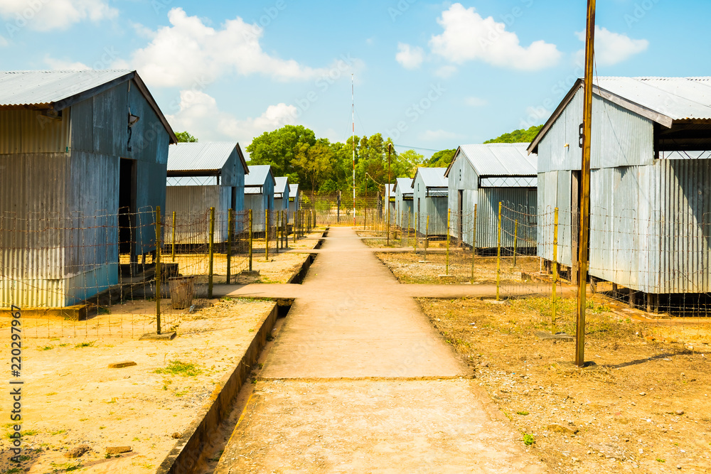 Buildings of the Coconut Tree Prison in Phu Quoc Island in Vietnam Buildings of the Coconut Tree Prison in Phu Quoc Island in Vietnam
