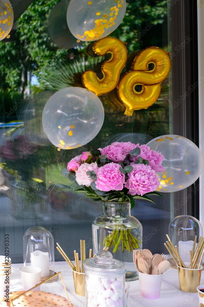 Fototapeta premium decoration anniversaire