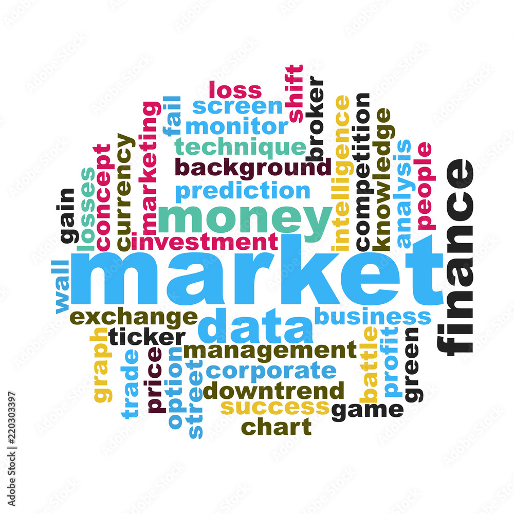 Marketing word cloud for sales concept.  Brainstorm and form new ideas.