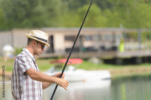 Man fishing