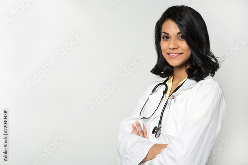 Canvas-taulu Diverse and empowered doctor ready for work.