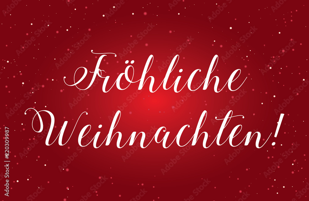 Illustration of  Fröhliche Weihnachten