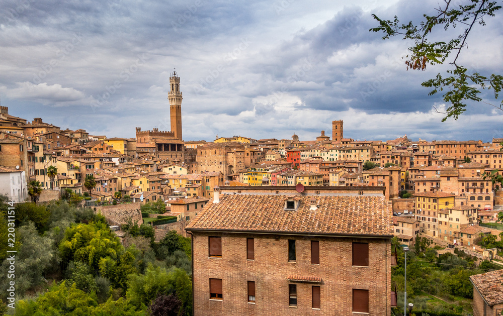 Overlooking The Town of Sienna
