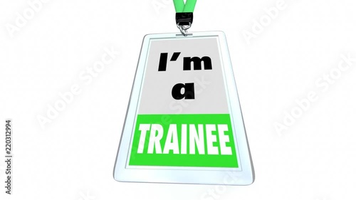 I Am New Rookie Latest Member Employee Joined Now Badge 3d Animation photo