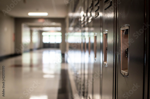 Fotografia, Obraz Hallway of lockers