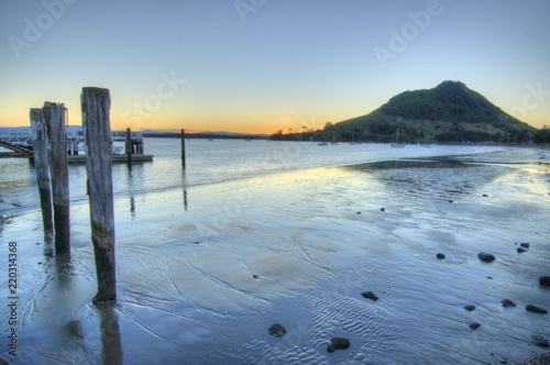 Mount Maunganui view from Tauranga beach