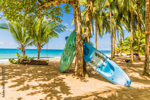 Papier peint A typical view in Punta uva in Costa Rica