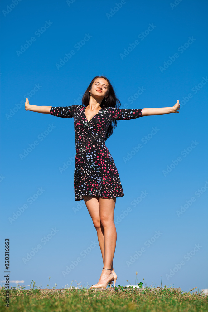 Portrait of beautiful young happy woman Portrait of beautiful young happy woman