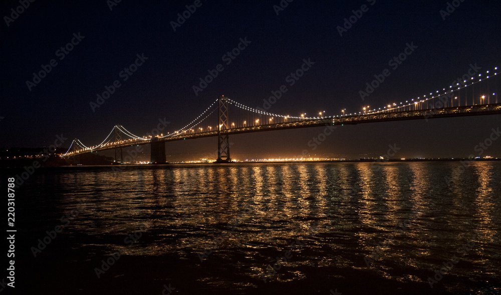 Fototapeta premium Bay Bridge at night