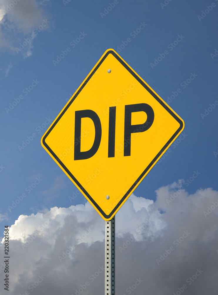 Obraz premium Yellow Dip Sign