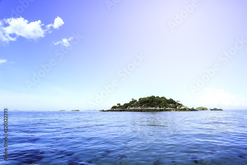 beautiful view of Koh Lipe Island,Thailand with clear water and blue sky.