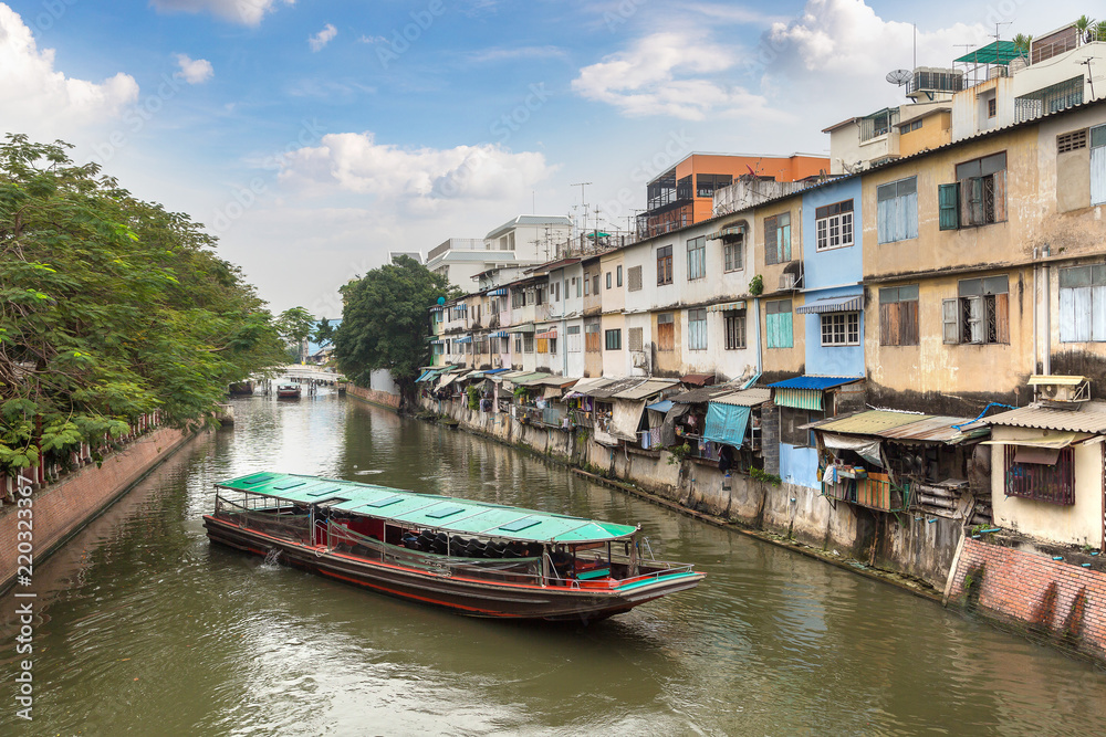 Fototapeta premium Floating market in Thailand