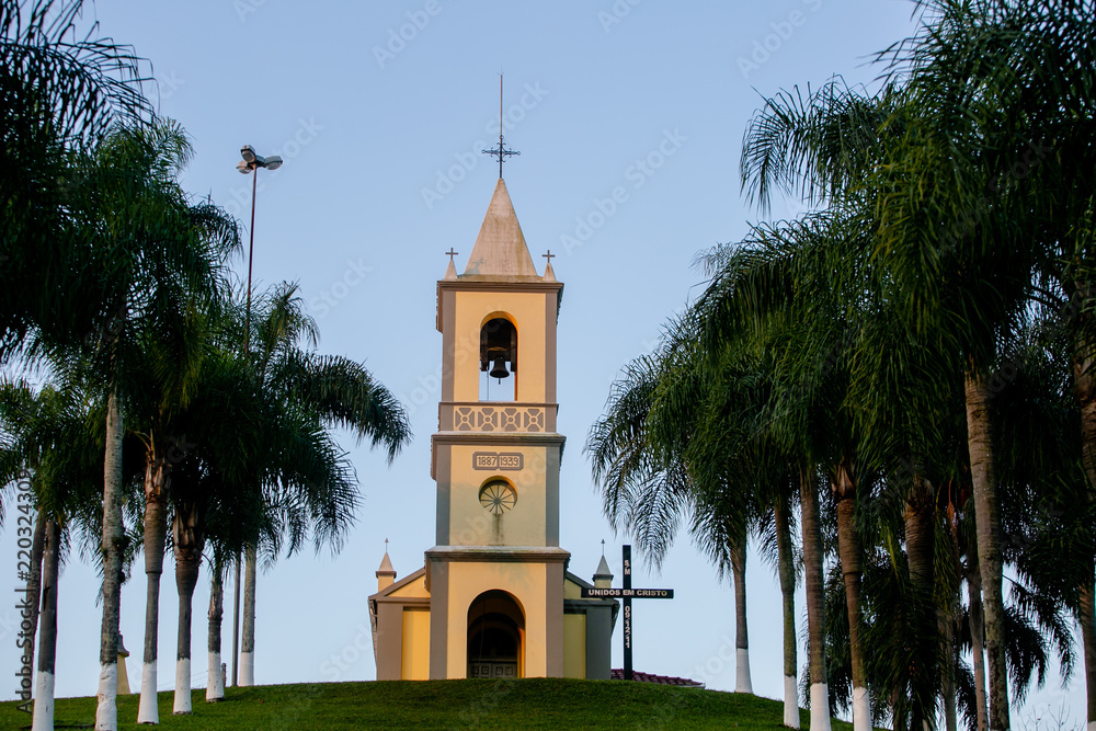 Capela Santa Augusta no Alta do Morro em Braço do Norte, Santa Catarina, Brazil