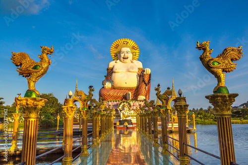 Canvastavla Giant happy buddha Samui