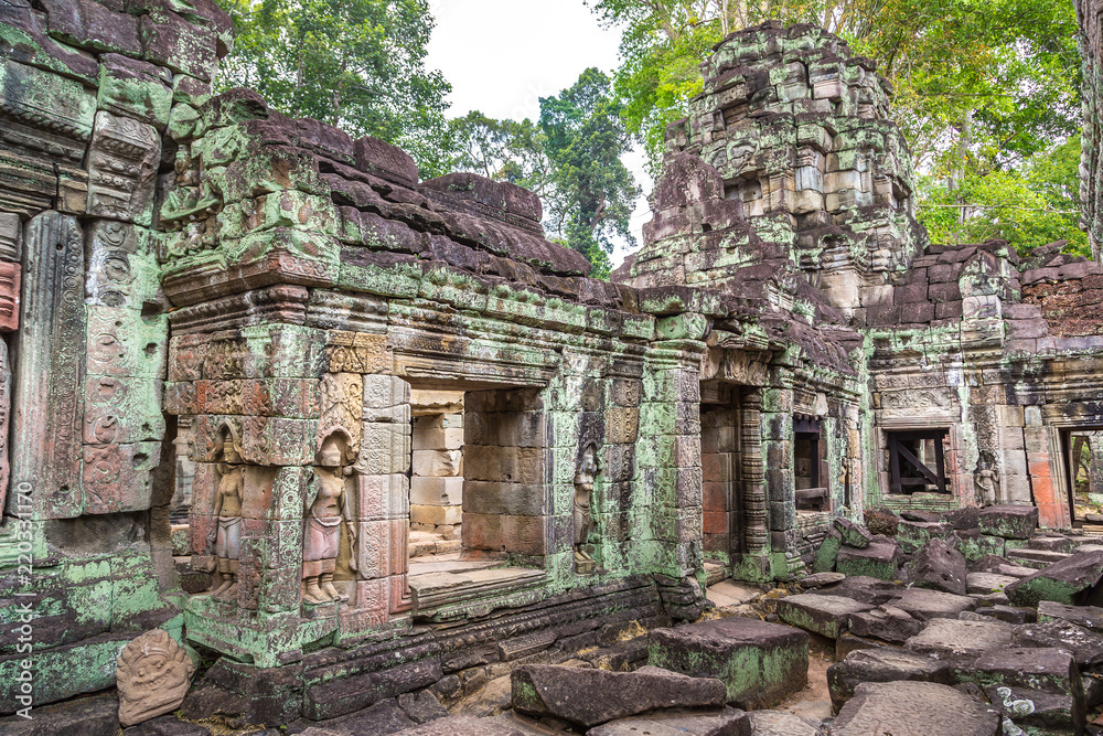 Preah Khan temple in Angkor Wat