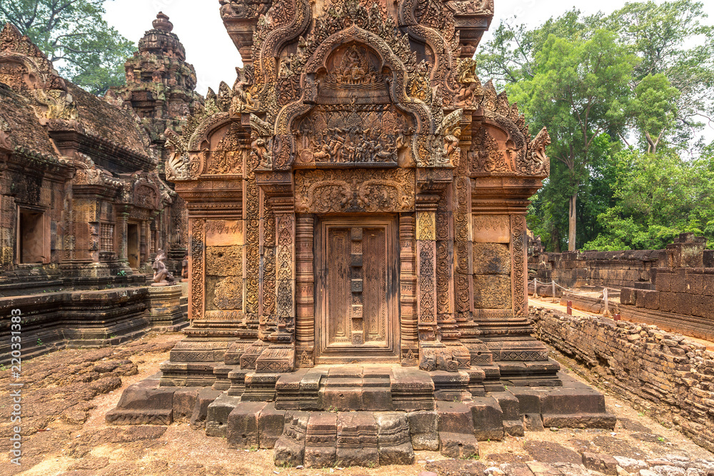 Banteay Srei temple in Angkor Wat Banteay Srei temple in Angkor Wat