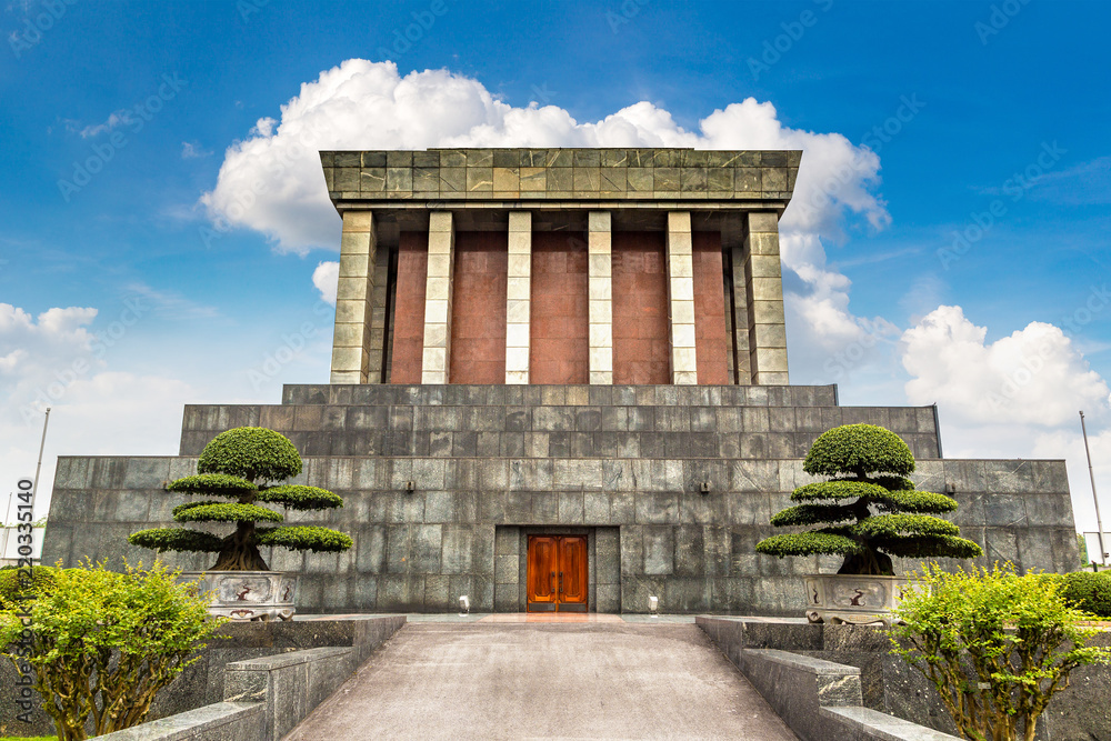 Ho Chi Minh Mausoleum in Hanoi, Vietnam