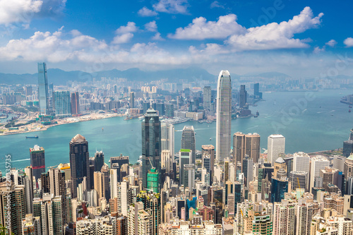 Photography Panoramic view of Hong Kong