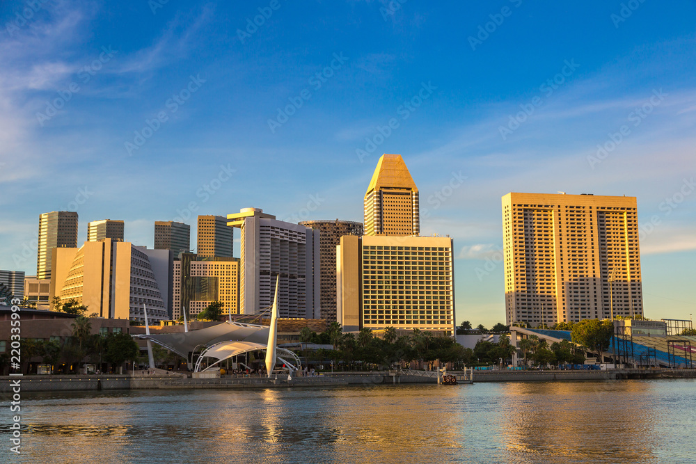 Fototapeta premium Panoramę miasta Singapur