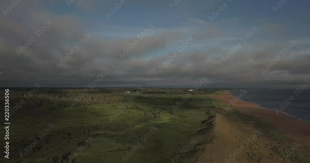 Drone at beach going up to see more of PEI Drone at beach going up to see more of PEI