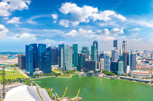 Photography Panoramic view of Singapore