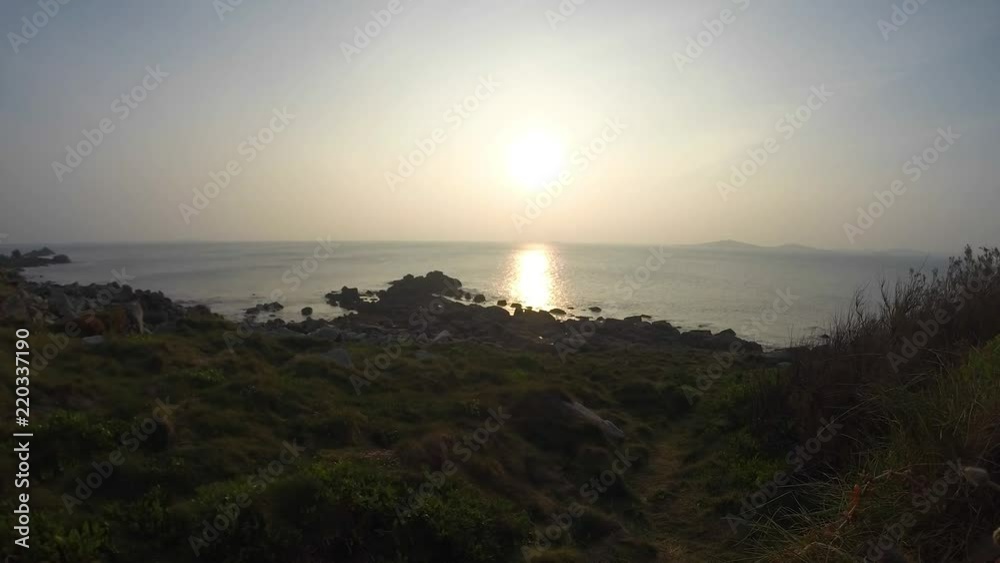 Sun setting on St Mary's, Isles of Scilly. Sun setting on St Mary's, Isles of Scilly.